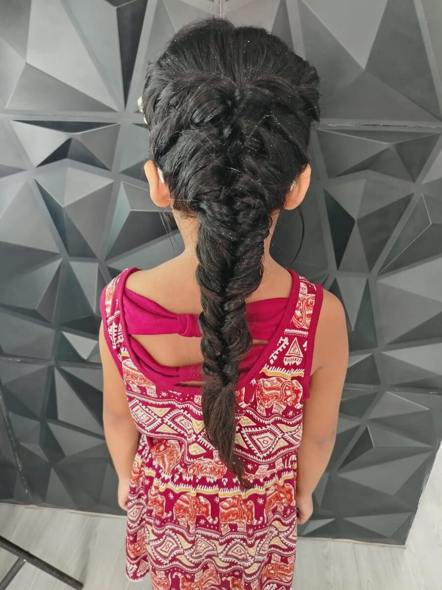 Trenza espiga realizada en Ego's Salón & Spa
