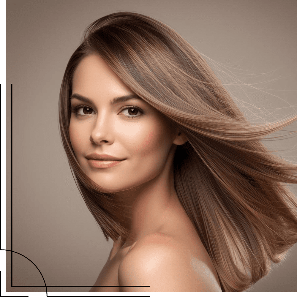 Corte y peinado de mujer con movimiento natural